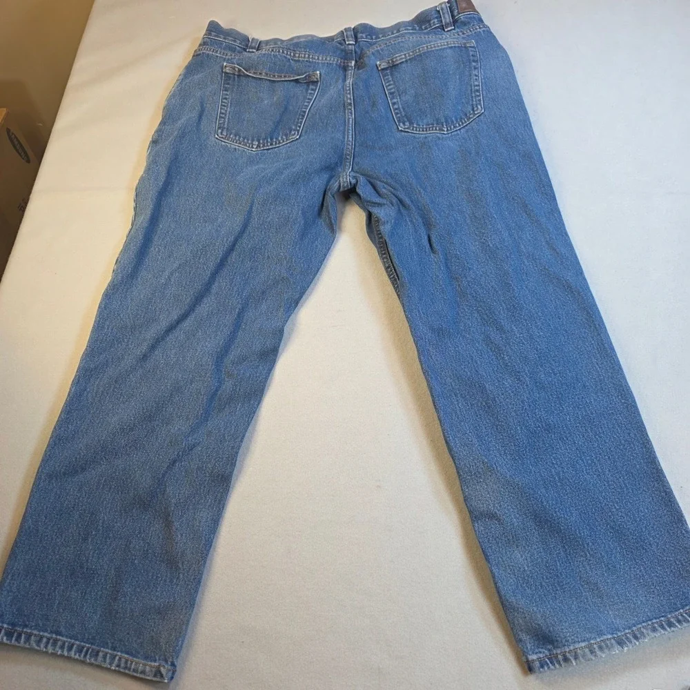 Kirkland Signature Mens Relaxed Fit Denim Jeans Blue 42x30 Vintage Look